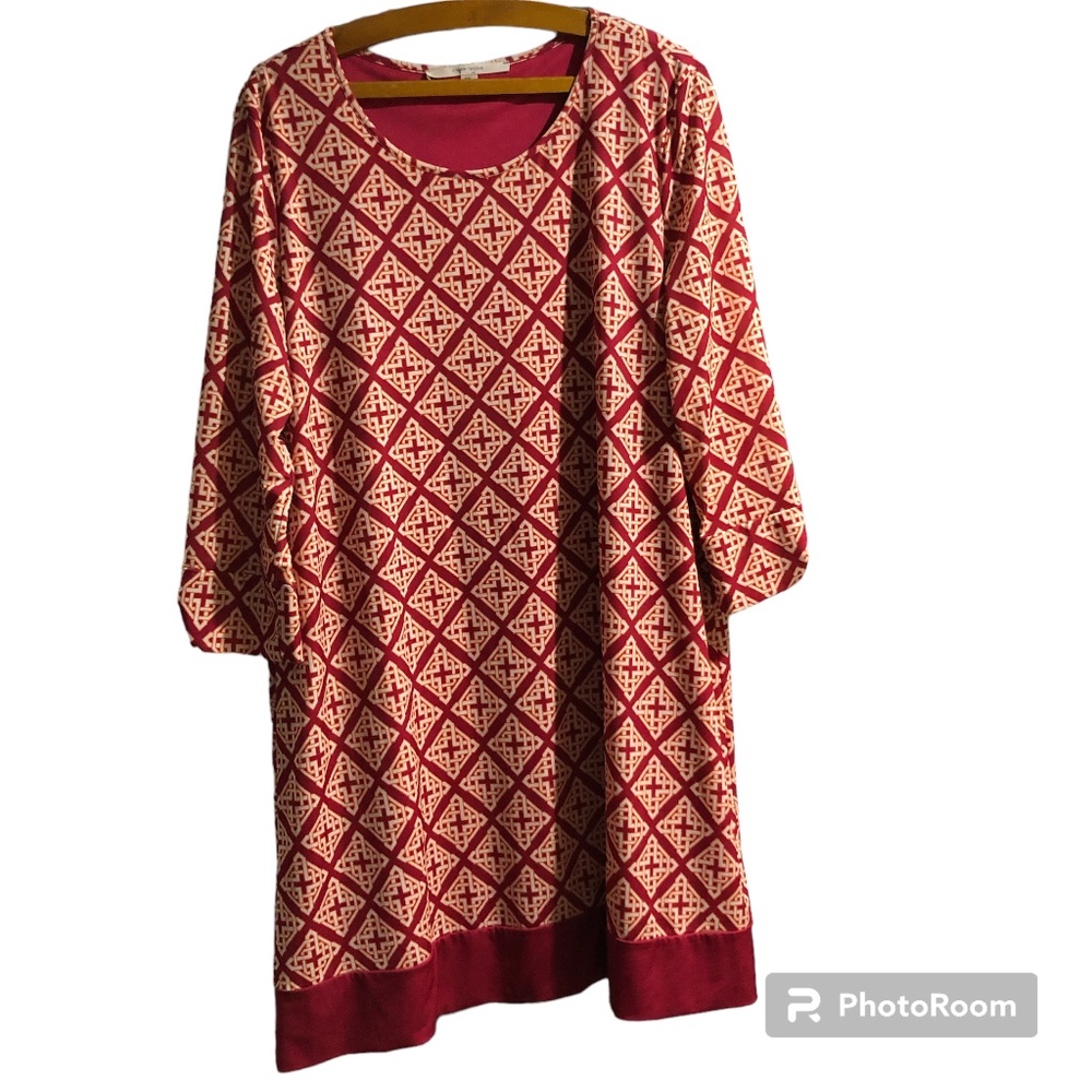 Hawthorn Knee Length Dress Size XXL Red